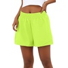 image:imagePrinStory Athletic Shorts for Women High Waisted Running Shorts 3 XS2XLNeon Green