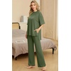 image:imagePrinStory Pajamas for Women Soft Pjs Lounge Set S4XLArmy Green