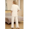 image:imagePrinStory Pajamas for Women Soft Pjs Lounge Set S4XLBeige