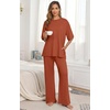image:imagePrinStory Pajamas for Women Soft Pjs Lounge Set S4XLCaramel
