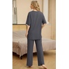 image:imagePrinStory Pajamas for Women Soft Pjs Lounge Set S4XLDark Gray