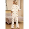 image:imagePrinStory Pajamas for Women Soft Pjs Lounge Set S4XLFpapricot Bear