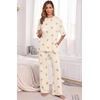 image:imagePrinStory Pajamas for Women Soft Pjs Lounge Set S4XLFpapricot Bear