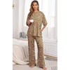 image:imagePrinStory Pajamas for Women Soft Pjs Lounge Set S4XLFpapricot Ld Print