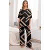 image:imagePrinStory Pajamas for Women Soft Pjs Lounge Set S4XLFpblack Rectangle