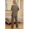 image:imagePrinStory Pajamas for Women Soft Pjs Lounge Set S4XLFpld Khaki