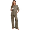 image:imagePrinStory Pajamas for Women Soft Pjs Lounge Set S4XLFpld Khaki