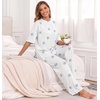 image:imagePrinStory Pajamas for Women Soft Pjs Lounge Set S4XLFpstripe Blue Star