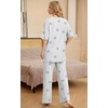 image:imagePrinStory Pajamas for Women Soft Pjs Lounge Set S4XLFpstripe Blue Star