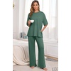 image:imagePrinStory Pajamas for Women Soft Pjs Lounge Set S4XLHaze Blue