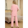 image:imagePrinStory Pajamas for Women Soft Pjs Lounge Set S4XLMedium Pink