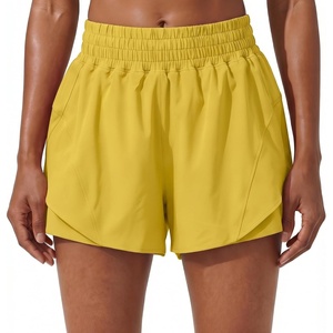 image:imagePrinStory Athletic Shorts for Women High Waisted Running Shorts 3 XS2XLGolden Yellow