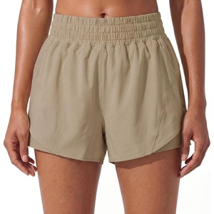 image:imagePrinStory Athletic Shorts for Women High Waisted Running Shorts 3 XS2XLKhaki