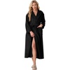 image:imagePrinStory Luxury Womens Robe with Hood Fluffy Bath Robe for Women S2XLBlack