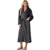 image:imagePrinStory Luxury Womens Robe with Hood Fluffy Bath Robe for Women S2XLDark Gray