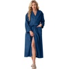 image:imagePrinStory Luxury Womens Robe with Hood Fluffy Bath Robe for Women S2XLDenim Blue