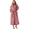 image:imagePrinStory Luxury Womens Robe with Hood Fluffy Bath Robe for Women S2XLDusty Pink