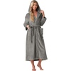 image:imagePrinStory Luxury Womens Robe with Hood Fluffy Bath Robe for Women S2XLGray