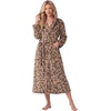image:imagePrinStory Luxury Womens Robe with Hood Fluffy Bath Robe for Women S2XLLeopard Print