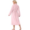 image:imagePrinStory Womens Robe Long Fluffy Fleece BathrobePink