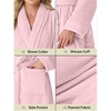 image:imagePrinStory Womens Robe Long Fluffy Fleece BathrobePurple