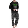 image:imageMens Pajama Set Long Sleeve Shirts and Pants Soft Comfy Pjs Print Sleepwear01 Fp Black Spider