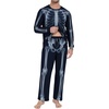image:imageMens Pajama Set Long Sleeve Shirts and Pants Soft Comfy Pjs Print Sleepwear05 Fp Radiation Skeleton