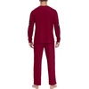 image:imageMens Pajama Set Long Sleeve Shirts and Pants Soft Comfy Pjs Print Sleepwear07 Fp Red Hand Bones