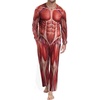 image:imageMens Pajama Set Long Sleeve Shirts and Pants Soft Comfy Pjs Print Sleepwear13 Fp Muscle Texture