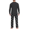 image:imageMens Pajama Set Long Sleeve Shirts and Pants Soft Comfy Pjs Print Sleepwear14 Fp Dark Gray Wolf