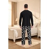 image:imageMens Pajama Set Long Sleeve Shirts and Pants Soft Comfy Pjs Print SleepwearFp Dw Black Brown Bear