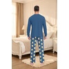 image:imageMens Pajama Set Long Sleeve Shirts and Pants Soft Comfy Pjs Print SleepwearFp Dw Blue Beer
