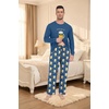 image:imageMens Pajama Set Long Sleeve Shirts and Pants Soft Comfy Pjs Print SleepwearFp Dw Blue Beer