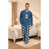 image:imageMens Pajama Set Long Sleeve Shirts and Pants Soft Comfy Pjs Print SleepwearFp Dw Blue Beer