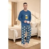 image:imageMens Pajama Set Long Sleeve Shirts and Pants Soft Comfy Pjs Print SleepwearFp Dw Blue Beer