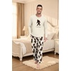 image:imageMens Pajama Set Long Sleeve Shirts and Pants Soft Comfy Pjs Print SleepwearFp Dw Khaki Ape Man