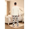 image:imageMens Pajama Set Long Sleeve Shirts and Pants Soft Comfy Pjs Print SleepwearFp Dw Khaki Ape Man