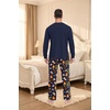 image:imageMens Pajama Set Long Sleeve Shirts and Pants Soft Comfy Pjs Print SleepwearFp Dw Navy Flames