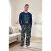 image:imageMens Pajama Set Long Sleeve Shirts and Pants Soft Comfy Pjs Print SleepwearFp Tibetan Blue Sloth