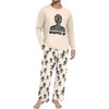 image:imageMens Pajama Set Long Sleeve Shirts and Pants Soft Comfy Pjs Print Sleepwear02 Fp Beige Mummy Wrapped Up