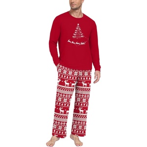 image:imageMens Pajama Set Long Sleeve Shirts and Pants Soft Comfy Pjs Print SleepwearFp Dw Red Elk