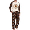 image:imageMens Pajamas Set Shirt and Pants Relaxed Fit Soft Fall Loungewear Sleepwear0 Pumpkin Head