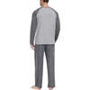 image:imageMens Pajamas Set Shirt and Pants Relaxed Fit Soft Fall Loungewear Sleepwear0dark Gray