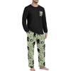 image:imageMens Pajamas Set Shirt and Pants Relaxed Fit Soft Fall Loungewear SleepwearApricot Ape Man