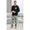 image:imageMens Pajamas Set Shirt and Pants Relaxed Fit Soft Fall Loungewear SleepwearApricot Ape Man