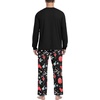 image:imageMens Pajamas Set Shirt and Pants Relaxed Fit Soft Fall Loungewear SleepwearBlack Christmas Gift