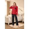 image:imageMens Pajamas Set Shirt and Pants Relaxed Fit Soft Fall Loungewear SleepwearBlack Lantern