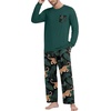 image:imageMens Pajamas Set Shirt and Pants Relaxed Fit Soft Fall Loungewear SleepwearBlack Panther