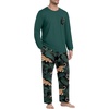 image:imageMens Pajamas Set Shirt and Pants Relaxed Fit Soft Fall Loungewear SleepwearBlack Panther