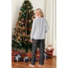image:imageMens Pajamas Set Shirt and Pants Relaxed Fit Soft Fall Loungewear SleepwearBlack Star Moon